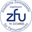 zfu – Staatliche Zentralstelle für Fernunterricht, zugelassen (Nr. 5154925)
