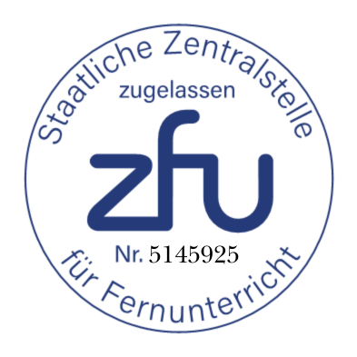 ZFU zugelassener Fernunterricht Nr. 5145925